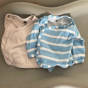 Monica + Andy 2-Pack Long-Sleeve Kimono Baby Shirts